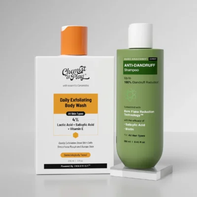 Anti-Dandruff Shampoo (250 ml) & Exfoliating Body Wash (236 ml) Combo