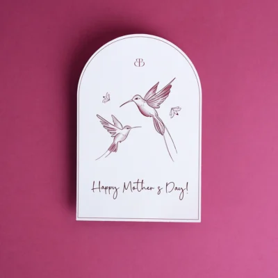 Mothers Day Card Thoughtfully designed, the Custom Lilac Card adds a personal message to your gift. Soft in tone and elegant in design, it completes your gesture with warmth and meaning.