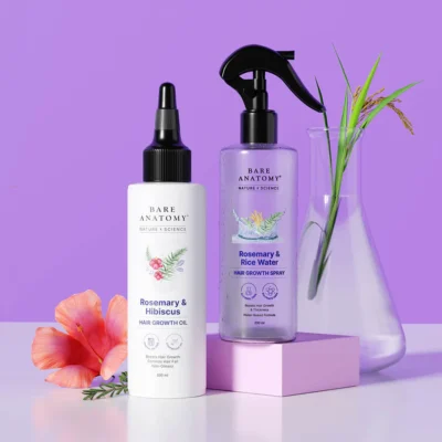 Ultimate Hair Growth Combo (Rosemary & Rice Water Spray - 200 ml | Rosemary Oil - 100 ml)