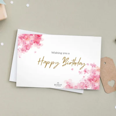 Wishing You a Happy Birthday  Floral Birthday Wishes Card  Premium Happy Birthday Greeting Card